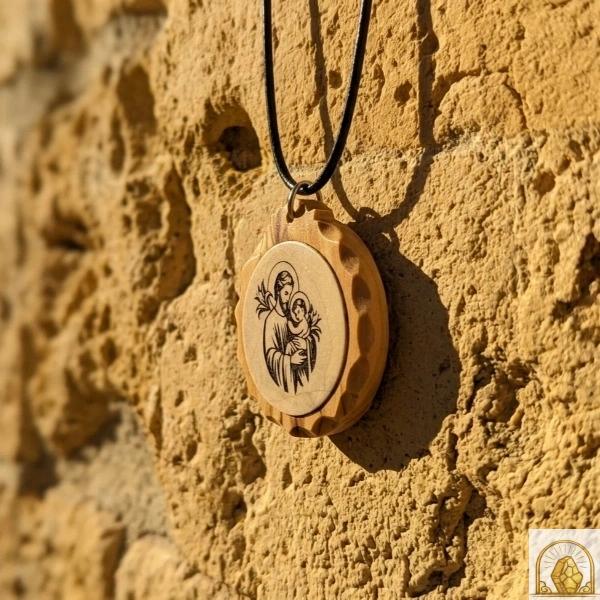St. Joseph - Olive Wood Necklace