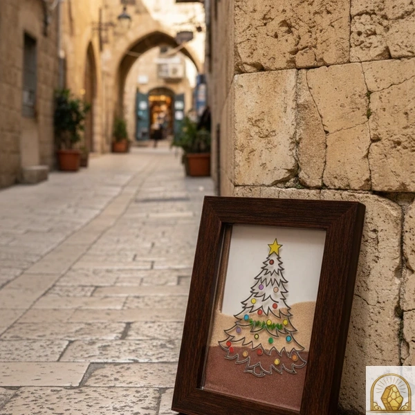 Chirstmas tree - Holy Land Sand Art Frame