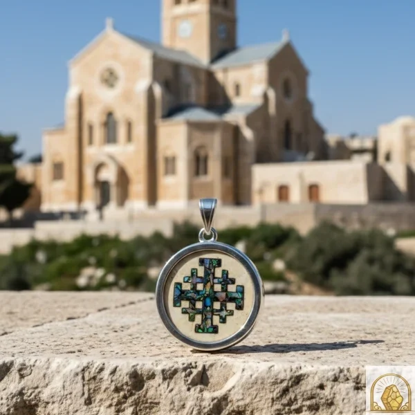 Jerusalem Cross with Sterling Silver 925