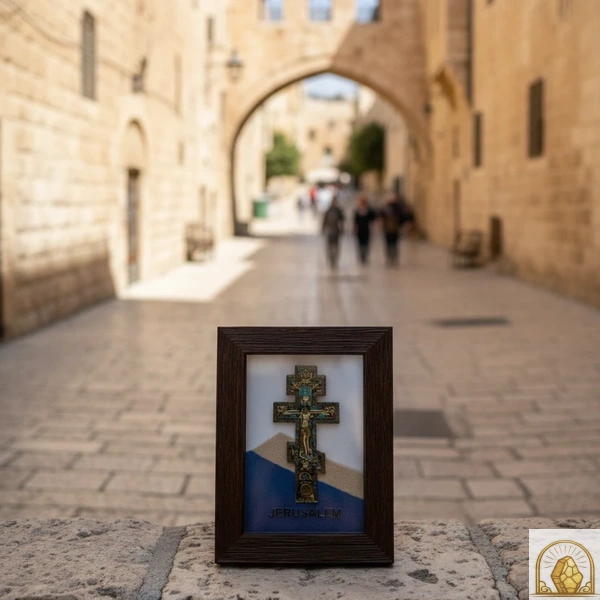 Russian Cross - Holy Land Sand Art Frame