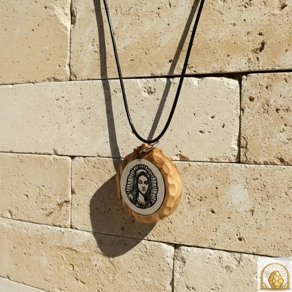 Guadalupe - Olive Wood Necklace - Image 3