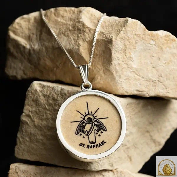 St. Raphael - Sterling Silver 925 Necklace