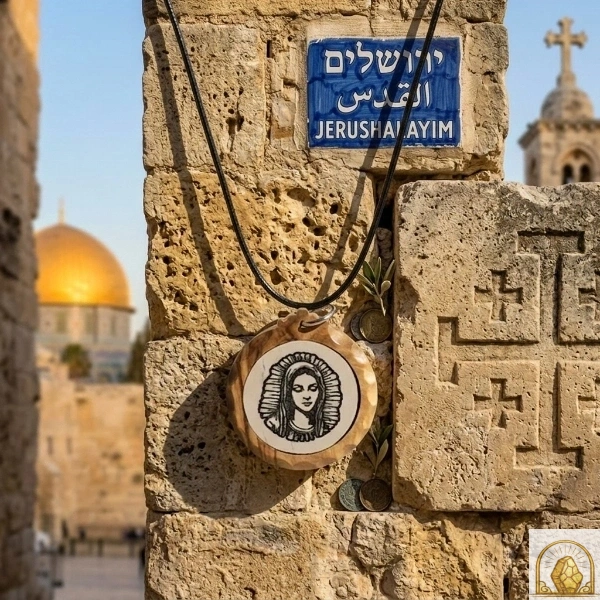 Guadalupe - Olive Wood Necklace