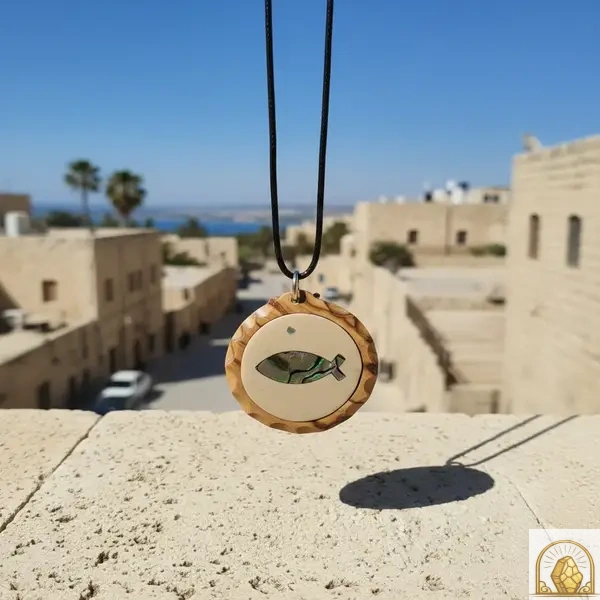 Ichthys - O. W. & Mother of Pearl Necklace