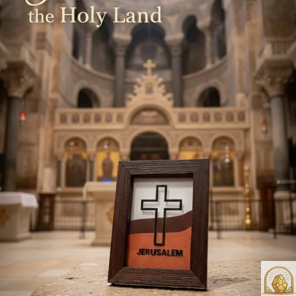 Latin Cross - Holy Land Sand Art Frame