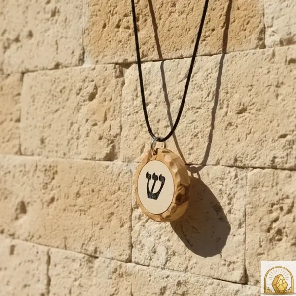 Shin - Olive Wood Necklace - Image 2