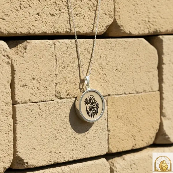 St. Joseph - Sterling Silver 925 Necklace - Image 3