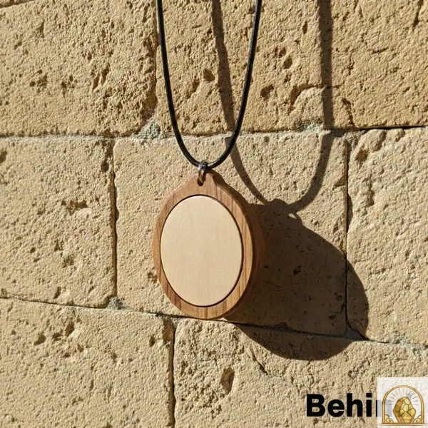 St. Michael - Olive Wood Necklace - Image 4