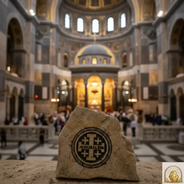 Jerusalem Cross - Natural stone - Image 4