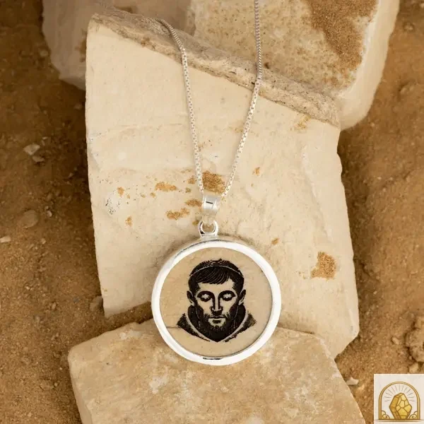 St Francis - Sterling Silver 925 Necklace - Image 2